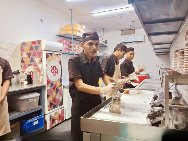 Sai Teja - Person with Intellectual Disability - At his Work Palce