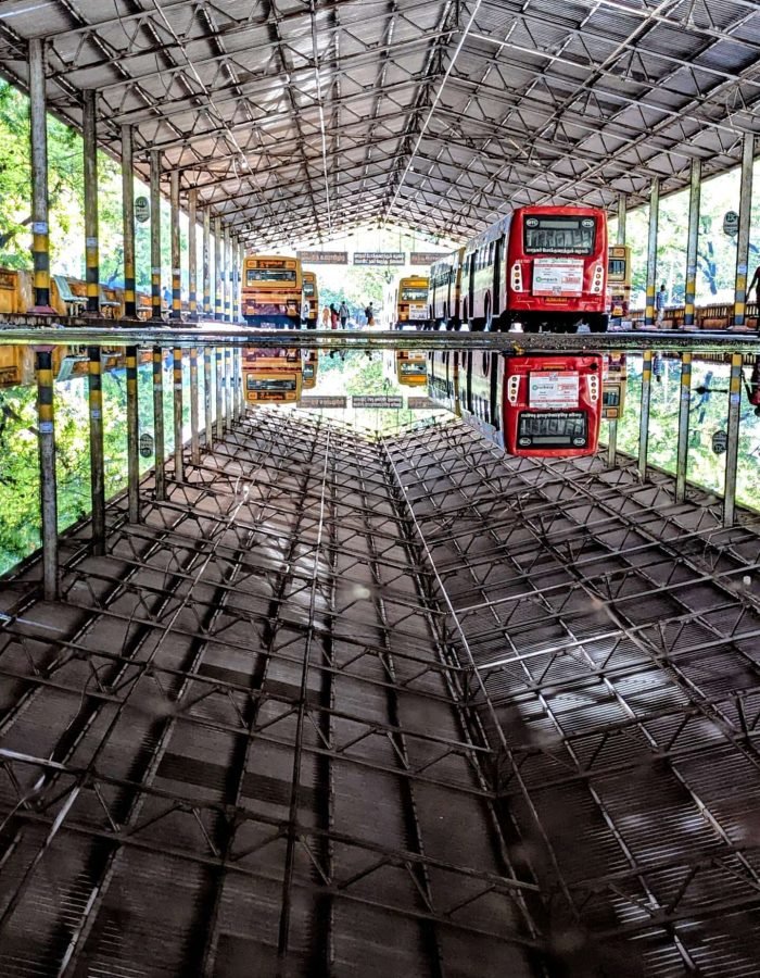 Besant nagar bus stand at Chennai